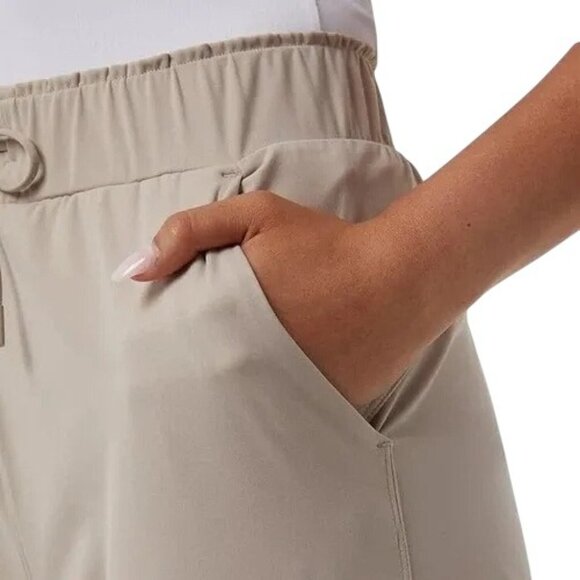 32 Degrees Cool Sm Crop Lux Capri Pants Elastic Waist Straight Leg Lightweight - Picture 6 of 7